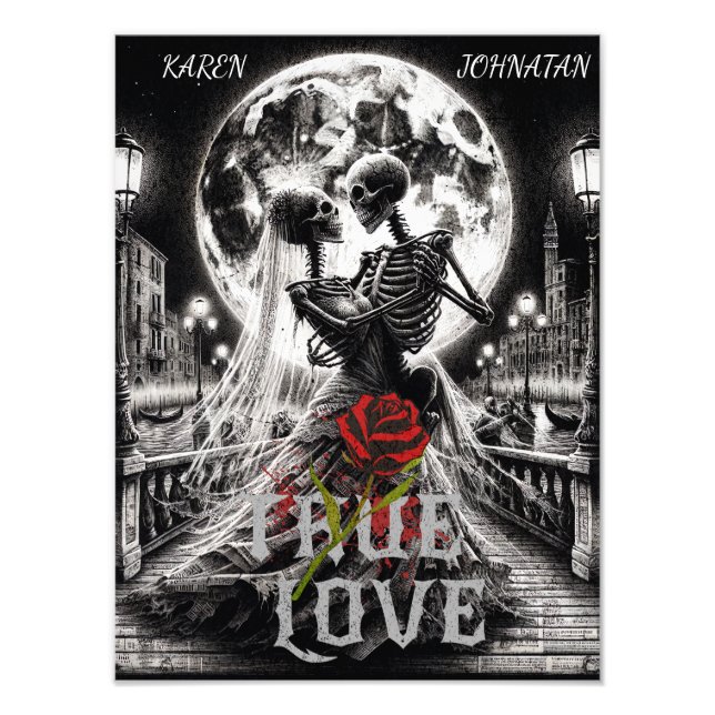 True Love Beyond , Custom Names  Photo Print (Front)