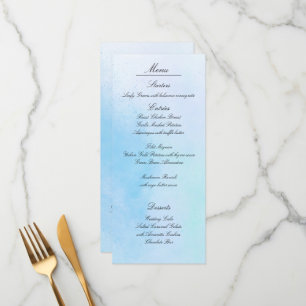 "True Love Blue" Menu Cards