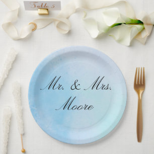 "True Love Blue" Paper Plates