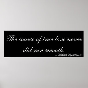 True Love by William Shakespeare Poster