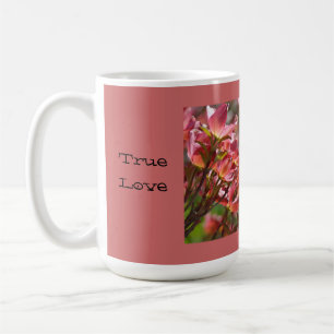 true love Coffee mugs Pink Dogwood Flowers