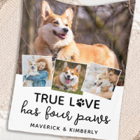True Love Custom Pet Dog Lover 4 Photo Collage