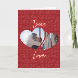 True Love Custom Photo Valentine Card