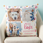 True Love Customised Pet Dog Lover 4 Photo Collage Cushion<br><div class="desc">True Love Has Four Paws! Celebrate your best friend with a custom unique dog photo collage pillow and keepsake. Surprise your favourite dog lover, whether is a birthday, Mother's day, valentines day, or Christmas with this cute love photo dog pillow. This True Love with paw print design dog photo pillow...</div>