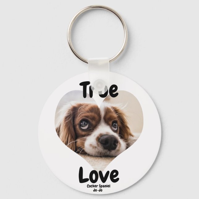 True Love Dog  Keychain (Front)