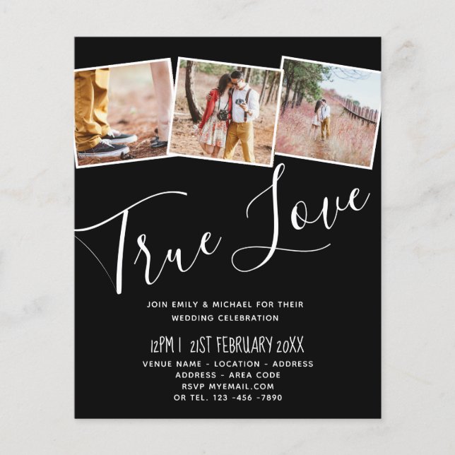 True Love ENGAGEMENT Party Invitations Save Dates (Front)
