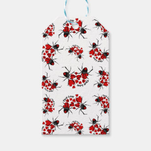 True Love, Hearts and Spiders Gift Tags