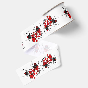 True Love, Hearts and Spiders Grosgrain Ribbon
