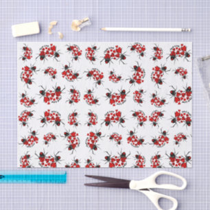 True Love, Hearts and Spiders Tissue Paper