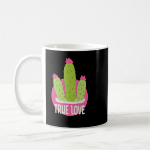 True love Kawaii cactus green and pink Coffee Mug