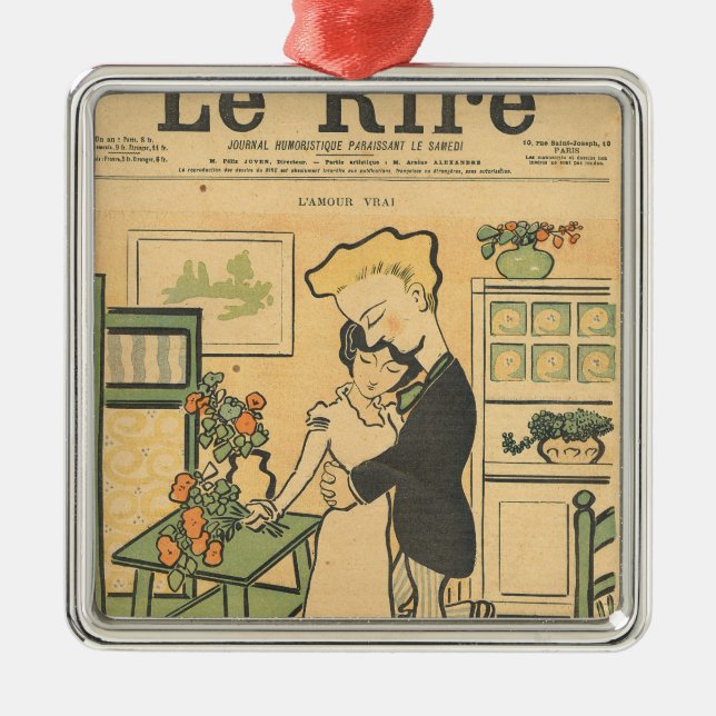 True Love Metal Ornament (Front)