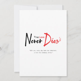 True love never dies  invitation