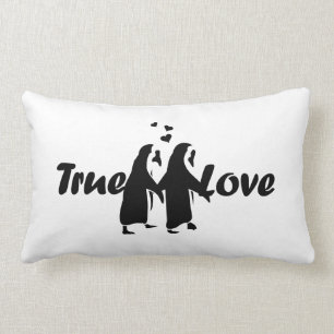 True Love (Penguin) Lumbar Cushion