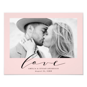 True Love   Personalised Wedding Photo Print