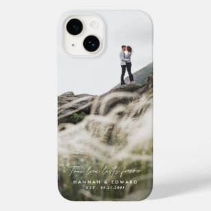 True Love photo modern minimal personalised gift C Case-Mate iPhone 14 Case