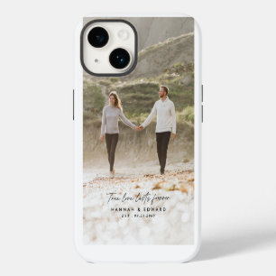 True Love photo modern minimal personalised gift iPhone 14 Case