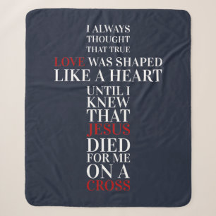 True love sherpa blanket