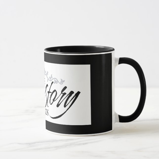 True Love Story Never Ends Coffee Cup Mug (Right)