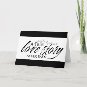 True Love Story Never Ends Greeting Card