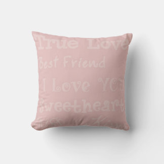 True Love Sweethearts Valentine's Day Pillow