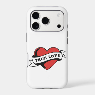 True Love Tattoo Heart Classic Romance Design