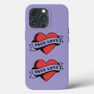 True Love Tattoo Heart Classic Romance Design iPhone 13 Pro Case