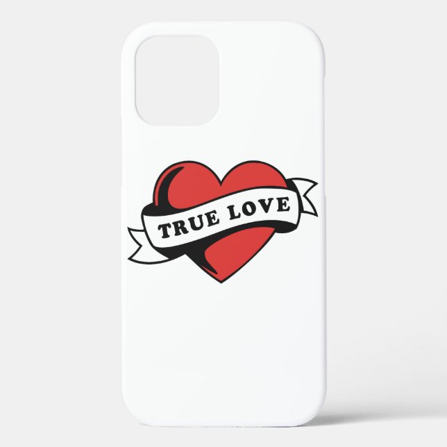 True Love Tattoo Heart | Classic Romance Design Case-Mate iPhone Case (Back)
