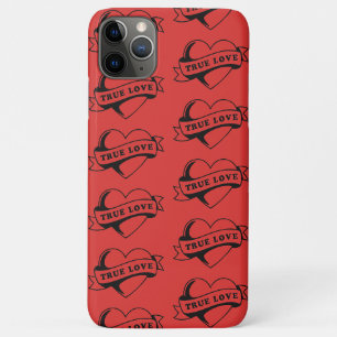 True Love Tattoo Heart Classic Romance Design iPhone 11 Pro Max Case