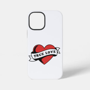 True Love Tattoo Heart Classic Romance Design iPhone 12 Mini Case