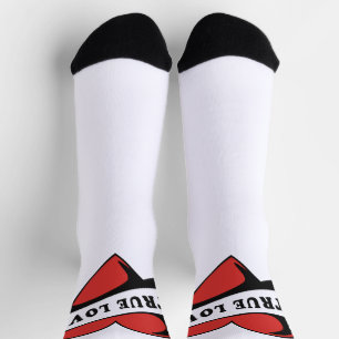 True Love Tattoo Heart Classic Romance Design Socks