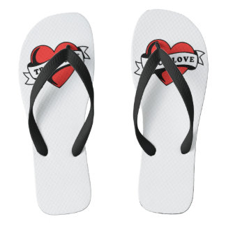True Love Tattoo Heart | Classic Romance Design Thongs