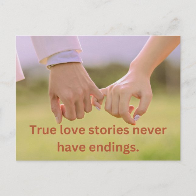 True love valentine's gift holiday card (Front)