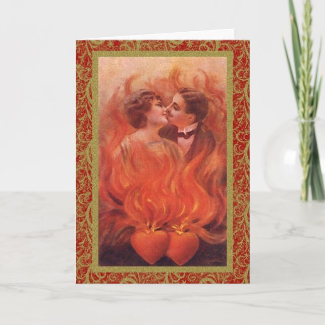 True Love Vintage Valentine Cards, Gifts Holiday Card (Front)