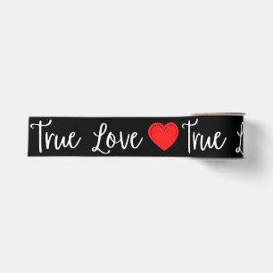 True Love White Valentine's Grosgrain Ribbon