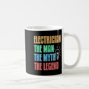 True Master Power Icon Humour Legend Electrician  Coffee Mug