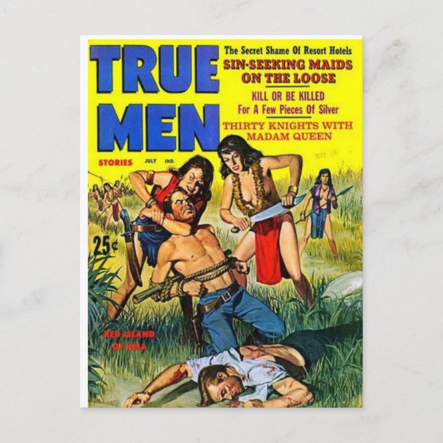 True Men 6 Postcard (Front)