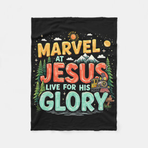 True North Christian Camp Vbs 2025 His Glory Junct Fleece Blanket