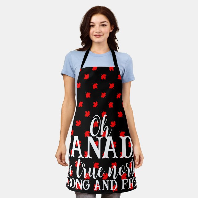 True North Strong and Free Canadian Apron (Worn)