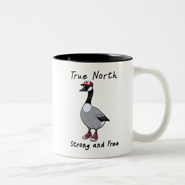 True North Strong And Free Two-Tone Coffee Mug (Right)