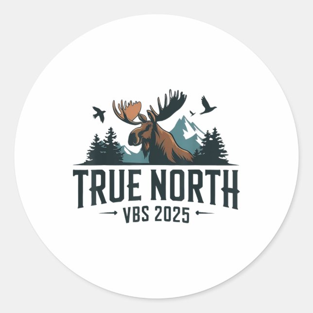 True North Vbs 2025  Classic Round Sticker (Front)