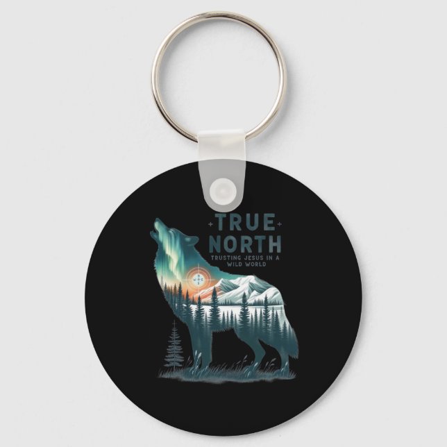 True-north Vbs 2025 Trusting Jesus Christian Camp  Key Ring (Front)
