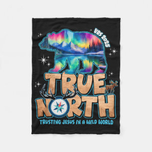 True North Vbs 2025 Trusting Jesus Wilderness Chri Fleece Blanket