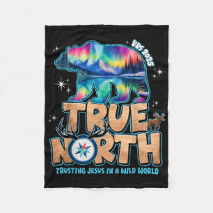True North Vbs 2025 Trusting Jesus Wilderness Chri Fleece Blanket
