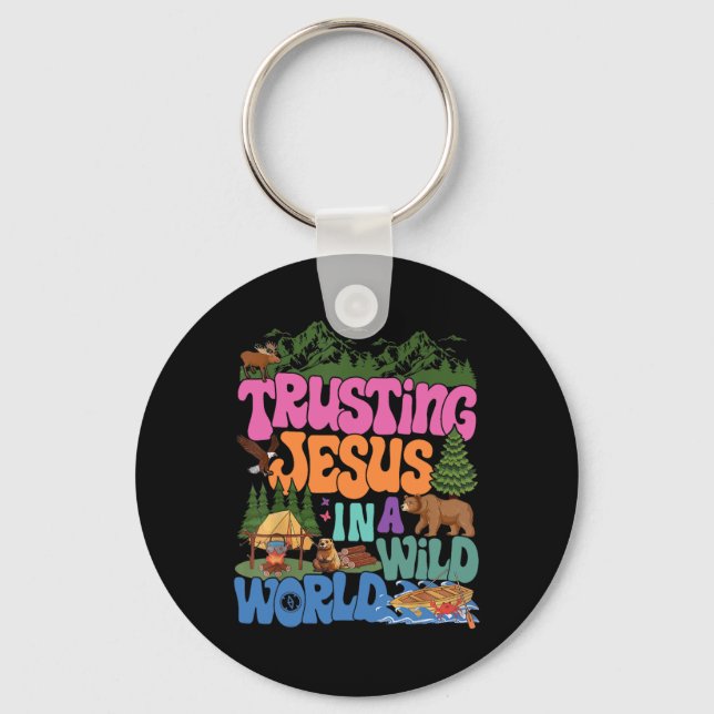 True North Vbs Trusting Jesus In A Wild World Summ Key Ring (Front)