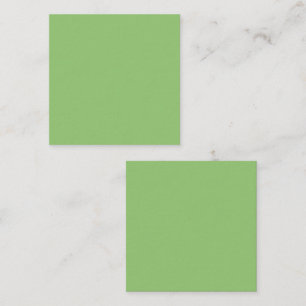 True Pistachio Green Square Business Card