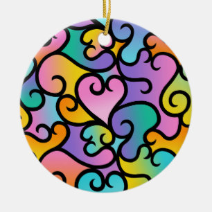True Shades of Love Ceramic Ornament