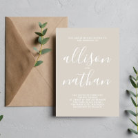True Simplicity 1 Oyster Minimalist Wedding