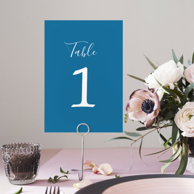 True Simplicity 1 Wedding Winter Blue Table Number (Creator Uploaded)