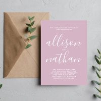 True Simplicity 1 Wisteria Script Minimal Wedding