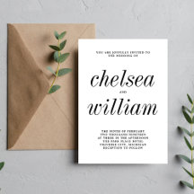 True Simplicity 2 Black & White Minimalist Wedding